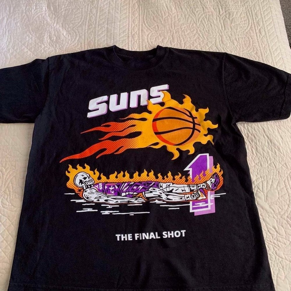 Suns x Warren Lotas The Final Shot Purple Skeleton Black T-shirt Suns in 4
